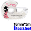 A roll of pink Singer tape for body and clothing use at home or on the go.
