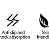 Features include good-looking design, anti slip and shock absorption, skin friendly fit, and highly elastic and breathable.