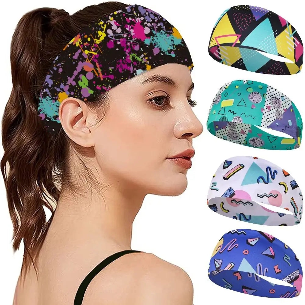 Fashion Print Cycling Yoga Headband