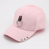 Classic Cotton Cap with Metal Ring Detail