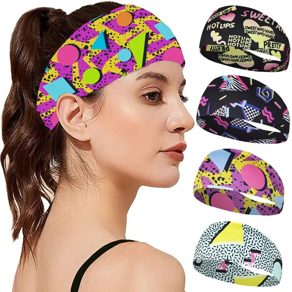 Fashion Print Cycling Yoga Headband