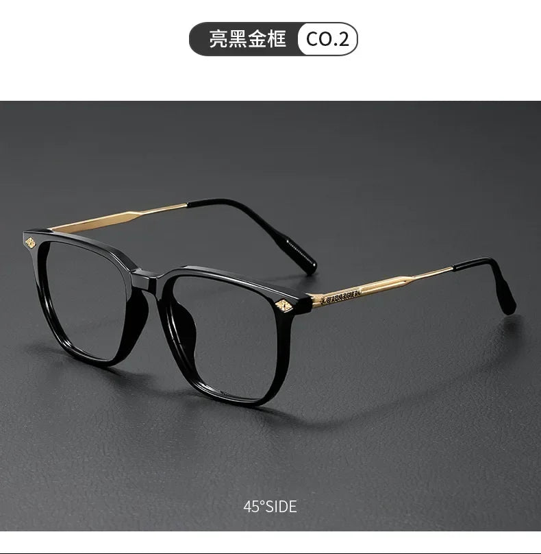 Vintage Square Anti-Blue Light Eyeglasses for Men and Women