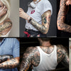 Collage von Menschen mit verschiedenen Tattoos, Nahaufnahmen von Armen und Händen.