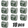 Diez rollos de vendas elásticas de camuflaje para deportes y caza