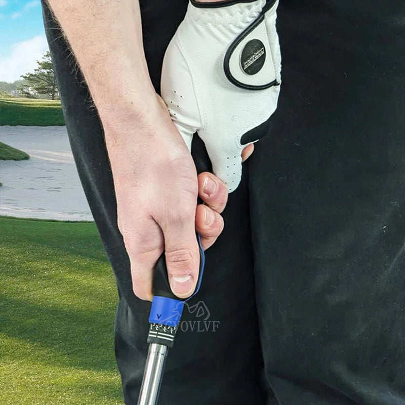 Golf Club Training Grip Aid for Posture and Alignment