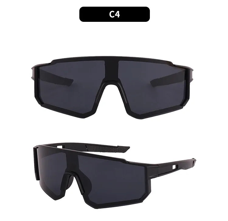 UV400 Cycling Sunglasses with Blue Mirror Lens