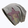 Embroidered Star-Patch Beanie Hat