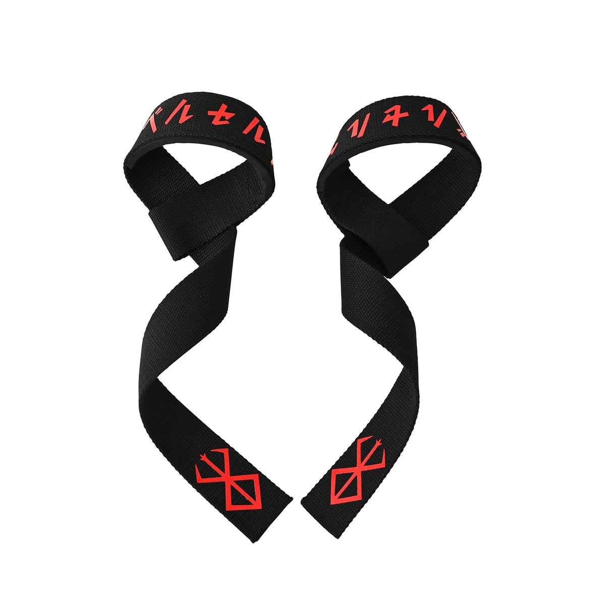 Bandes de poignet robustes noires avec des caractères japonais rouges pour l'entraînement de force