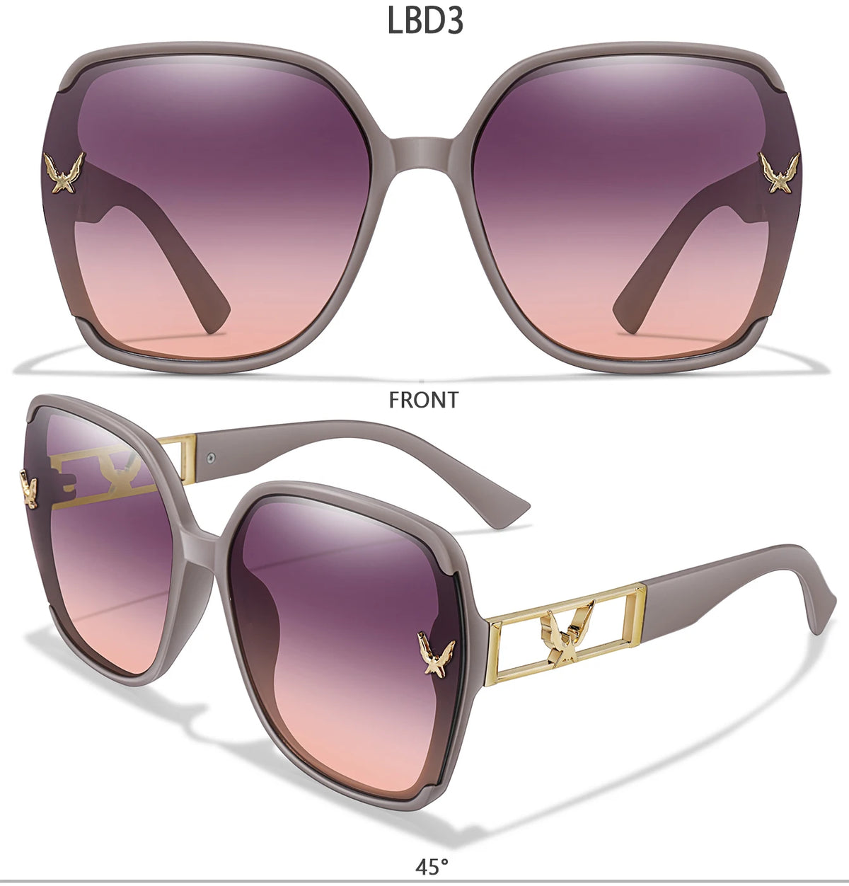 Classic Square UV400 Sunglasses for Men and Women