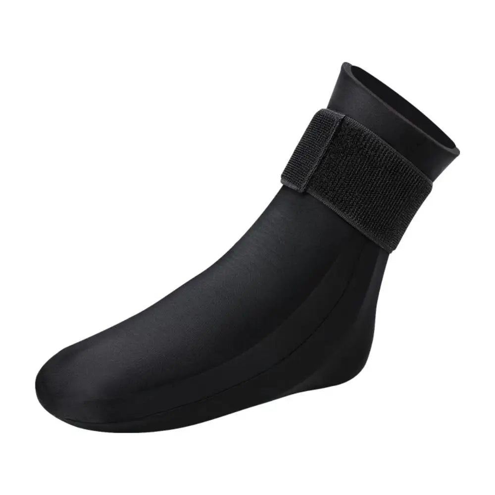Black reusable gel therapy socks designed for ankle and foot pain relief