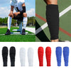 Various colors and styles of performance rugby leg covers for football training shown on a flat surface.