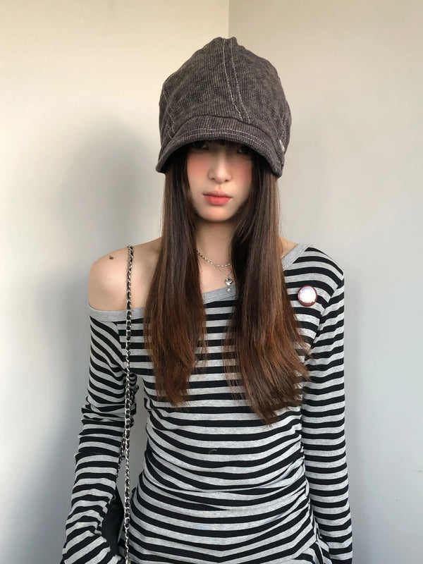 Retro Knit Fisherman Beanie for Women – Warm & Comfortable Winter Hat
