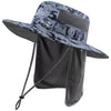 UPF 50+ Sun Protection Bucket Hat with Detachable Neck Flap