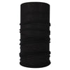Black seamless fabric headband or balaclava rolled up