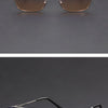 Square Metal Sunglasses with UV400 Protection