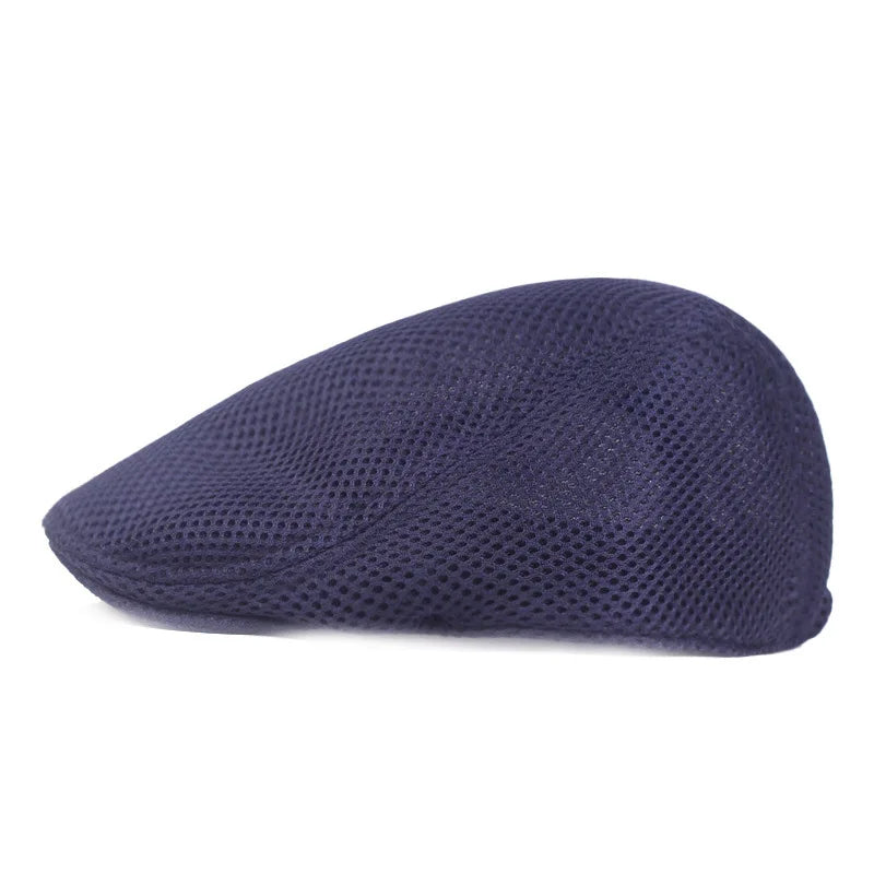 Classic Mesh Beret Hat for Men and Women