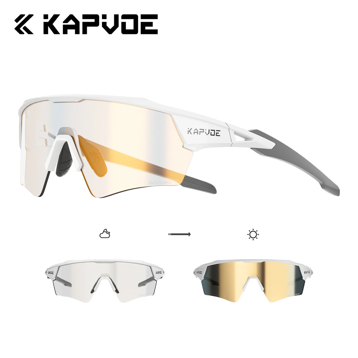 Photochromic Cycling Sunglasses with UV400 Protection