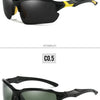 Polarized Half-Frame Sport Sunglasses with Anti-Glare Lenses