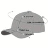 Embroidered Letter Baseball Cap - Unisex Cotton Adjustable Snapback
