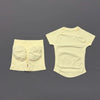 A light yellow seamless yoga set for women featuring a short sleeve top and matching workout leggings.