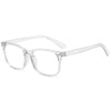 Clear anti-blue light gaming glasses with thin metal arms
