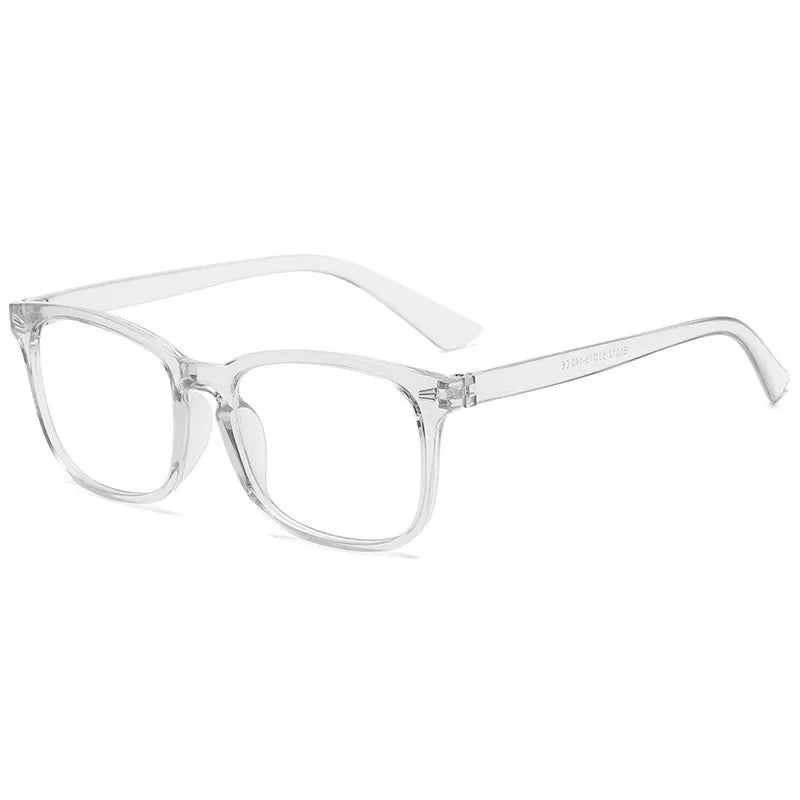 Clear anti-blue light gaming glasses with thin metal arms