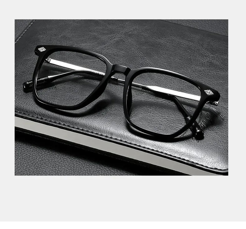 Vintage Square Anti-Blue Light Eyeglasses for Men and Women