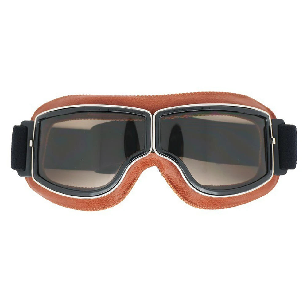 Vintage Leather Motorcycle Goggles