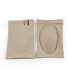 Pair of beige silicone arch support insoles for pain relief