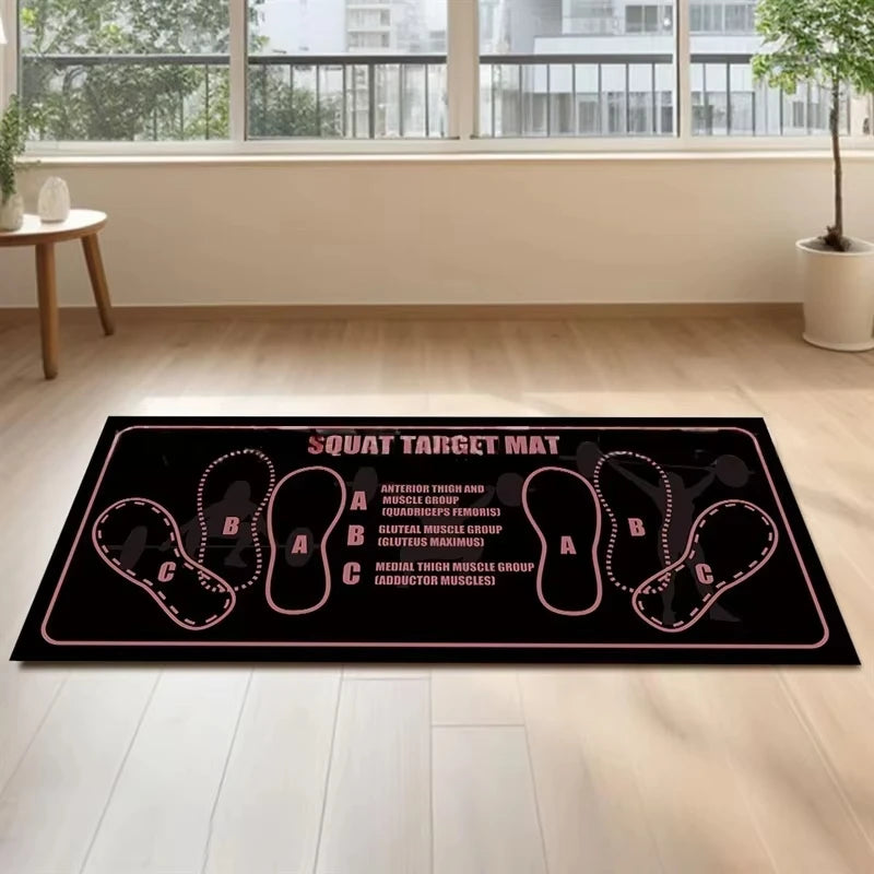 Two-Tone Non-Slip Squat Mat for Home Workouts