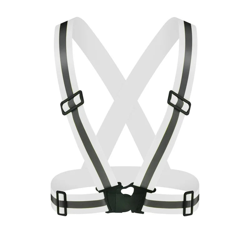 Adjustable Reflective Safety Vest for Night Running and Cycling