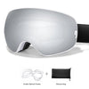 Outdoor Ski Goggles with Protective Case and Anti-Fog Lenses