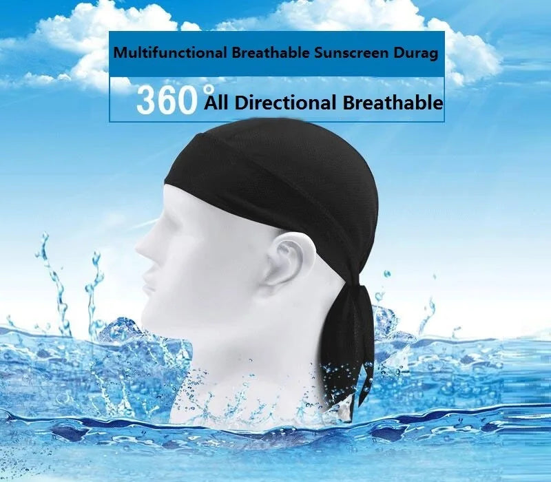 Quick-Dry Cycling Head Scarf with Breathable Knit Fabric