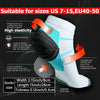 White compression socks with silver microbial fibers and a reinforced arch support design