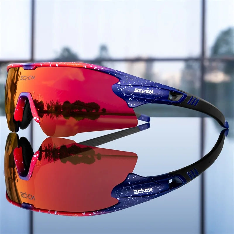 Polarized Sport Sunglasses with 3 Interchangeable Lenses