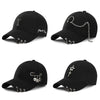Classic Cotton Cap with Metal Ring Detail