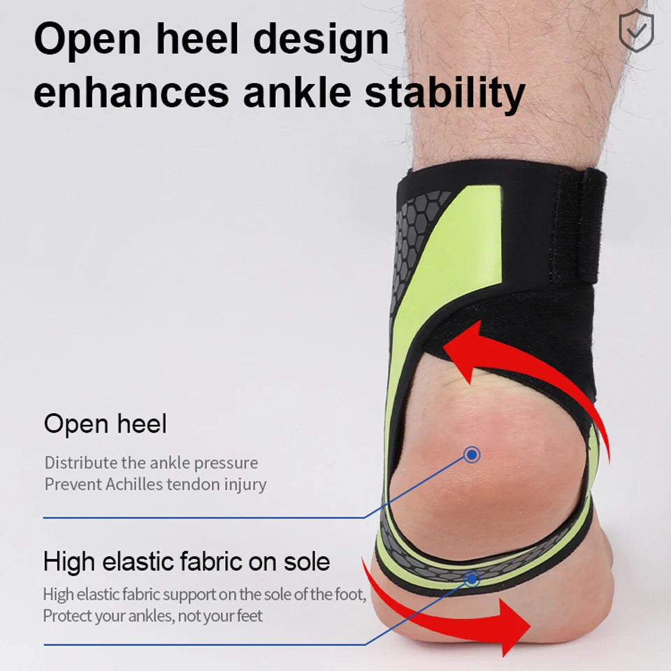 Wadenkompressionsbandage mit offenem Fersendesign auf einem Fuß