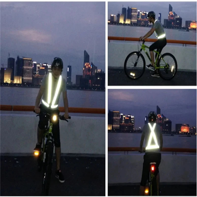 Hi-Vis Reflective Safety Vest for Running, Cycling & Outdoor Work
