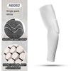 White silicone elbow support sleeve with honeycomb anti-collision design