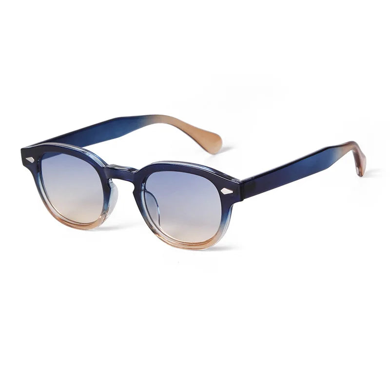 Retro Round Sunglasses with UV400 Protection