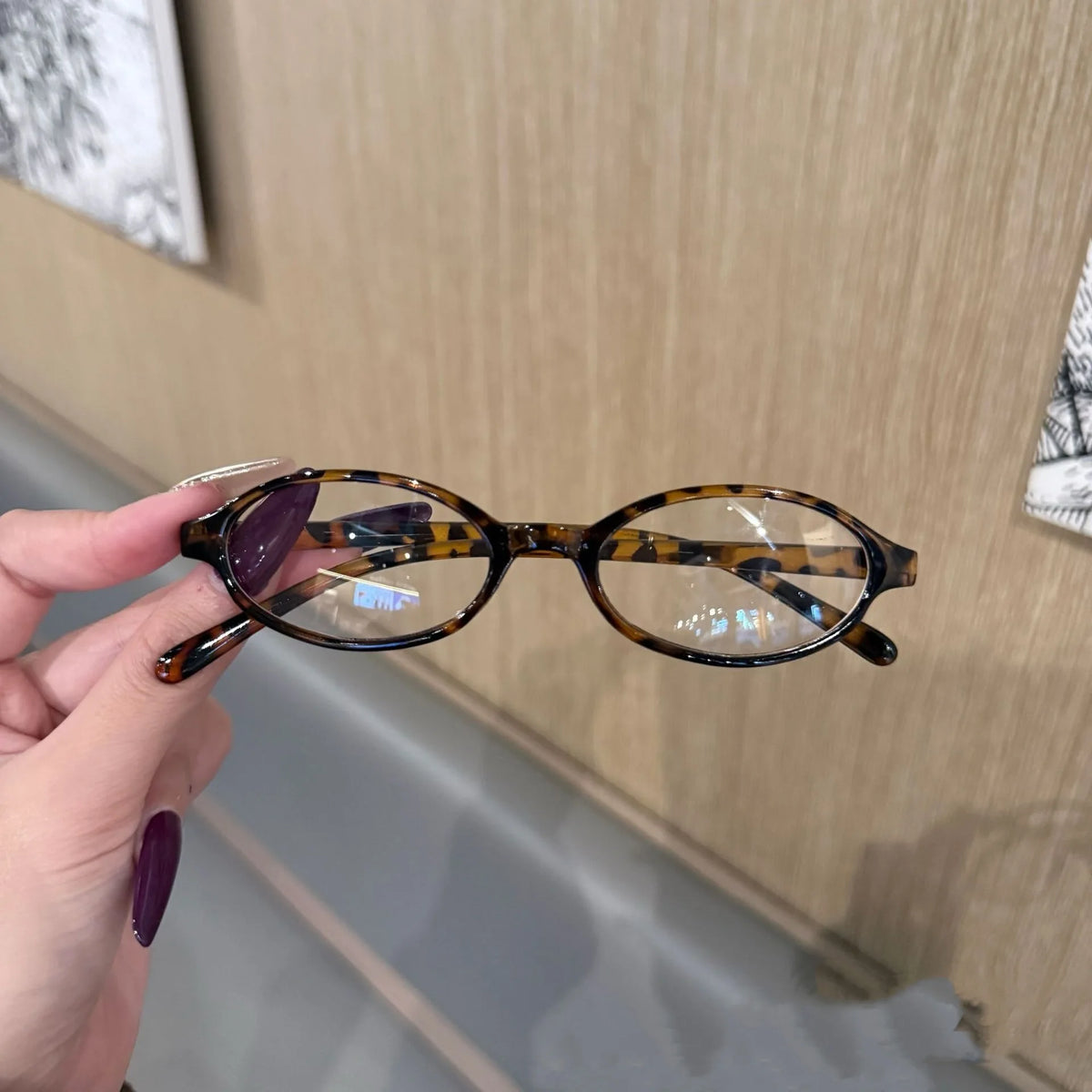 Retro Oval Anti-Blue Light Glasses for Women