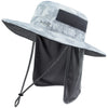UPF 50+ Sun Protection Bucket Hat with Detachable Neck Flap