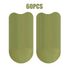 Two olive green acupressure heat patches for neck and shoulder relief