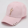 Classic Cotton Cap with Metal Ring Detail