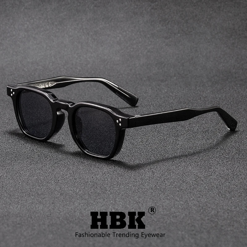 Retro Classic Square Frame Sunglasses with UV400 Protection