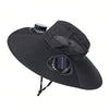 Solar-Powered Cooling Fan Hat with UV Protection