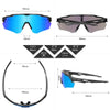 Polarized Sport Sunglasses with 3 Interchangeable Lenses