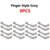 Eight finger style gray arm sleeves for UV protection and warmth