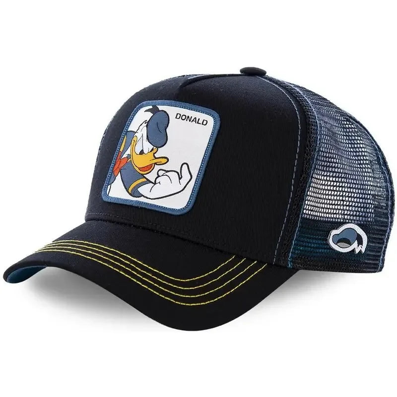 Anime Snapback Cap with Breathable Mesh Back