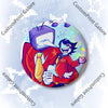 Spamton-Inspired Round Enamel Pin Badge Set